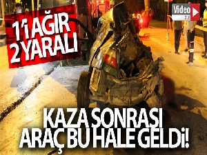 Hurda yığınına dönen otomobilde can pazarı