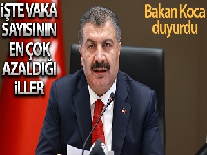 Bakan Koca, vaka sayısının en çok azaldığı illeri açıkladı
