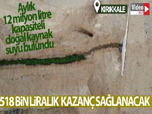 Aylık 12 milyon litre kapasiteli doğal kaynak suyu bulundu: 518 bin liralık ekonomik kazanç sağlanacak