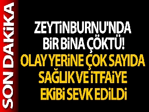 Zeytinburnu'nda 5 katlı bir bina çöktü