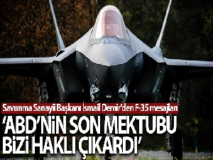 Savunma Sanayii Başkanı İsmail Demir'den F-35 mesajları