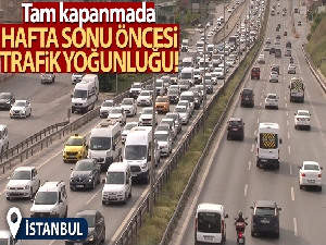 İstanbul'da tam kapanmada hafta sonu öncesi trafik yoğunluğu