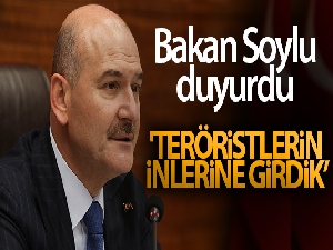 Bakan Soylu: 'Teröristlerin inlerine girdik'