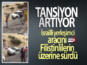 Kudüs'te İsrailli yerleşimci, aracını Filistinlilerin üzerine sürdü