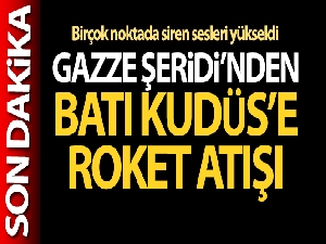 Kudüs'e 7 roket fırlatıldı