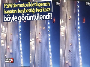 FSM'de motosikletli gencin hayatını kaybettiği kaza kamerada