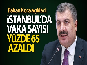 Bakan Koca: 'İstanbul'da vaka sayısı yüzde 65 azaldı'