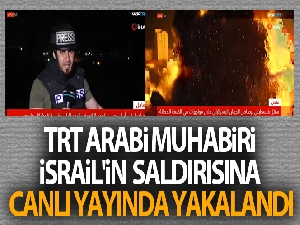 TRT Arabi muhabiri İsrail'in saldırısına canlı yayında yakalandı