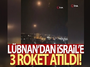 Lübnan'dan İsrail'e 3 roket atıldı
