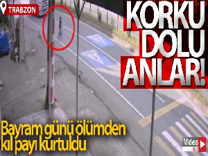 Küçük çocuk bayram günü ölümden kıl payı böyle kurtuldu