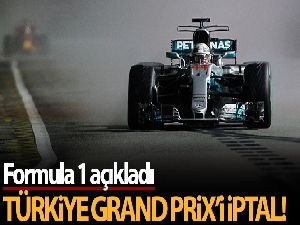 Formula 1, Türkiye Grand Prix'ini iptal etti