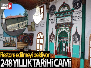 248 yıllık tarihi cami restore edilmeyi bekliyor