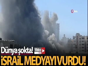 İsrail, Gazze'de medya ofislerinin bulunduğu 12 katlı binayı vurdu