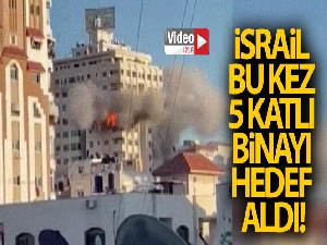 İsrail, Gazze'de çok katlı bir binayı daha hedef aldı