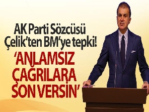 AK Parti Sözcüsü Çelik: 'BM bu anlamsız çağrılara son versin'
