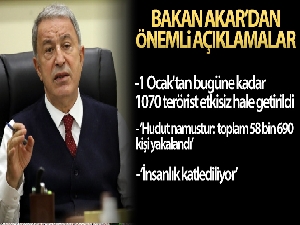 Milli Savunma Bakanı Akar'dan önemli açıklamalar