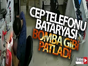 Siirt'te cep telefonu bataryası bomba gibi patladı