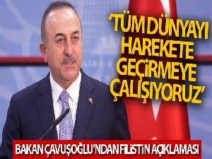 Dışişleri Bakanı Çavuşoğlu: 'Tüm dünyayı harekete geçirmeye çalışıyoruz'