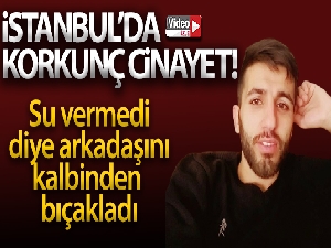 İstanbul'da korkunç cinayet: Su vermedi diye kalbinden bıçakladı