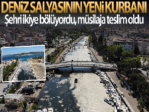 Çanakkale'yi ortadan ikiye bölen Sarıçay deniz salyasına teslim oldu