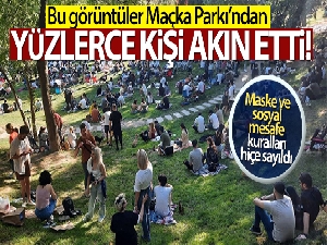 Maçka Parkı'nda korkutan görüntü: Yüzlerce kişi akın etti!