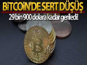 Bitcoin'de sert düşüş sürüyor