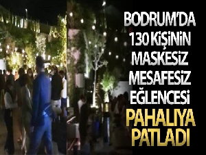 Bodrum'da 130 kişinin maskesiz mesafesiz eğlencesi otele pahalıya patladı