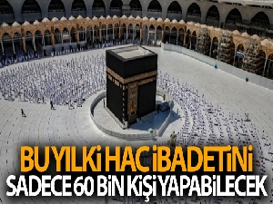 Suudi Arabistan, bu yılki hac ibadeti için 60 bin kişi kabul edecek