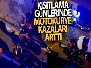 Kısıtlama günlerinde motokurye kazaları arttı