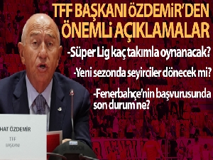 Nihat Özdemir: 'Hedefimiz maçları düşük kapasitede seyirciyle oynatmak'