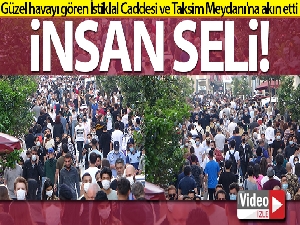 İstiklal Caddesi'nde ‘iğne atsan yere düşmeyecek' dedirten yoğunluk