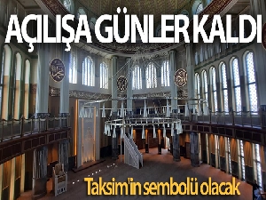 Taksim Camii bu cuma açılacak