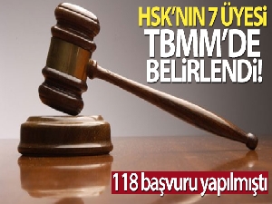 Son Dakika: HSK'nın 7 üyesi TBMM'de belirlendi