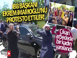 Eyüpsultan'da İBB Başkanı Ekrem İmamoğlu'nu protesto ettiler