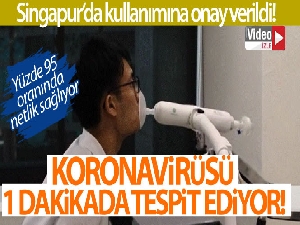 Singapur'da korona virüsü 1 dakikada tespit eden "üflemeli" teste kullanım onayı