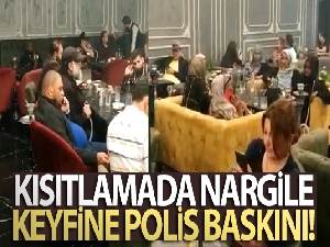 Fatih'te kısıtlamada nargile keyfine polis baskını