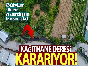 Kağıthane Deresi kararıyor