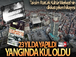 23 yılda yapıldı, yangında kül oldu