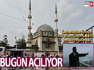 Taksim Camii bugün ibadete açılıyor