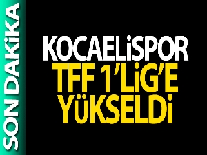 Kocaelispor, TFF 1. Lig'e yükseldi