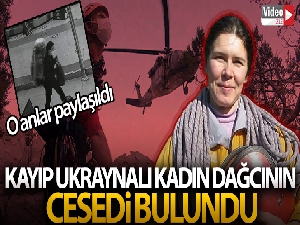 Kayıp Ukraynalı kadın dağcının cesedinin bulunduğu anlar paylaşıldı