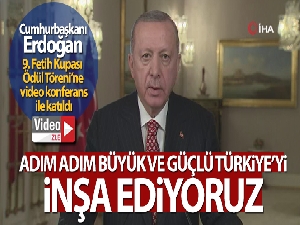 Cumhurbaşkanı Erdoğan 9. Fetih Kupası Ödül Töreni'ne video konferans ile katıldı