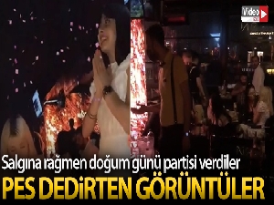 İstanbul'un göbeğinde pes dedirten görüntüler: Salgına rağmen doğum günü partisi verdiler