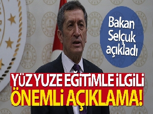 MEB'den yüz yüze eğitim açıklaması!