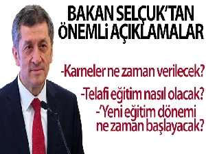 Bakan Selçuk'tan önemli açıklamalar! Telafi eğitim nasıl olacak?