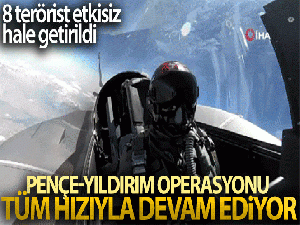 MSB: 'Pençe Yıldırım Operasyonu'nda 8 terörist etkisiz hale getirildi'