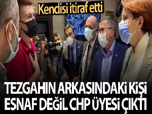 Tezgah arkasındaki kişi esnaf değil, CHP üyesi çıktı