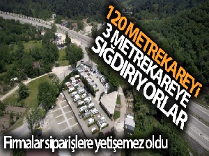 120 metrekareyi 3 metrekareye sığdırıyorlar