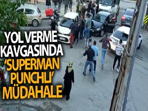 Pendik'te yol verme kavgasında "Superman punchlı" müdahale