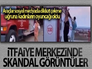 İzmir Büyükşehir itfaiye merkezinde skandal görüntüler